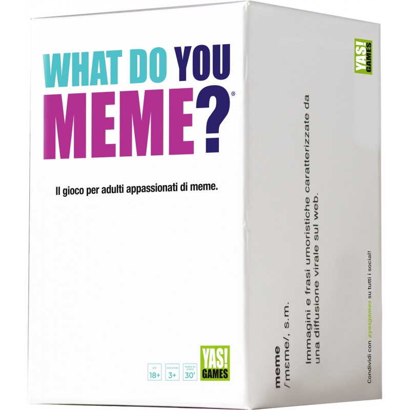 Rocco Giocattoli Yas!Games What Do You Meme? Party card game