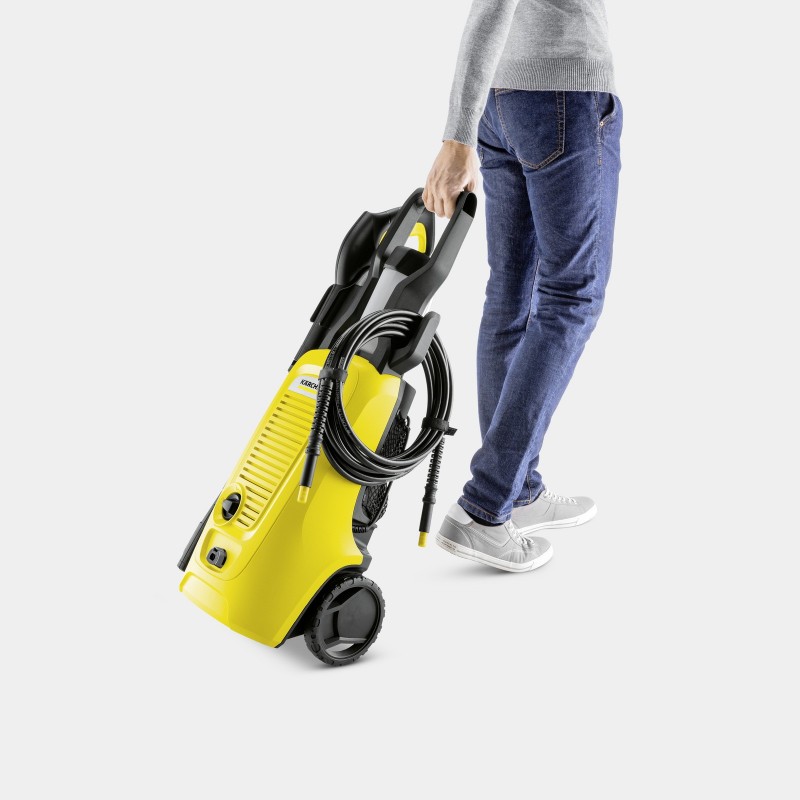 Kärcher K 4 Universal Limpiadora de alta presión o Hidrolimpiadora Compacto Eléctrico 420 l h Negro, Amarillo