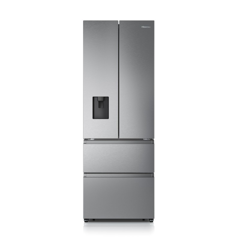 Hisense RF632N4WIE frigorifero side-by-side Da incasso 485 L E Grigio, Acciaio inossidabile