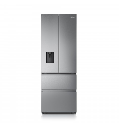 Hisense RF632N4WIE frigorifero side-by-side Da incasso 485 L E Grigio, Acciaio inossidabile