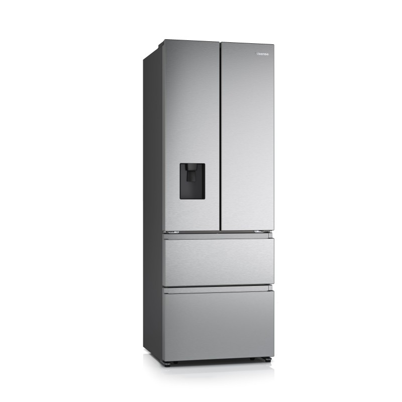 Hisense RF632N4WIE frigorifero side-by-side Da incasso 485 L E Grigio, Acciaio inossidabile