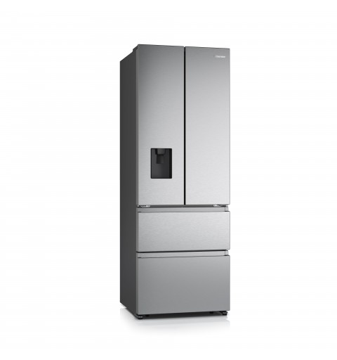 Hisense RF632N4WIE frigo américain Intégré (placement) 485 L E Gris, Acier inoxydable