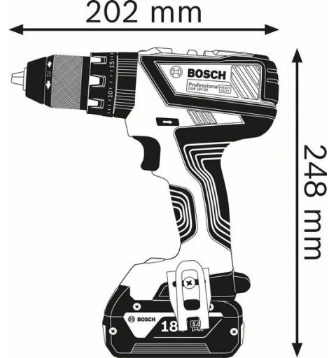 Bosch Akku-Bohrschrauber 12 V Li-Ion 1300 RPM Schwarz, Blau, Rot