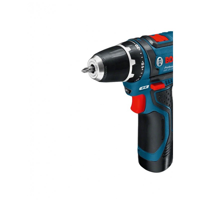 Bosch Akku-Bohrschrauber 12 V Li-Ion 1300 Giri min Nero, Blu, Rosso