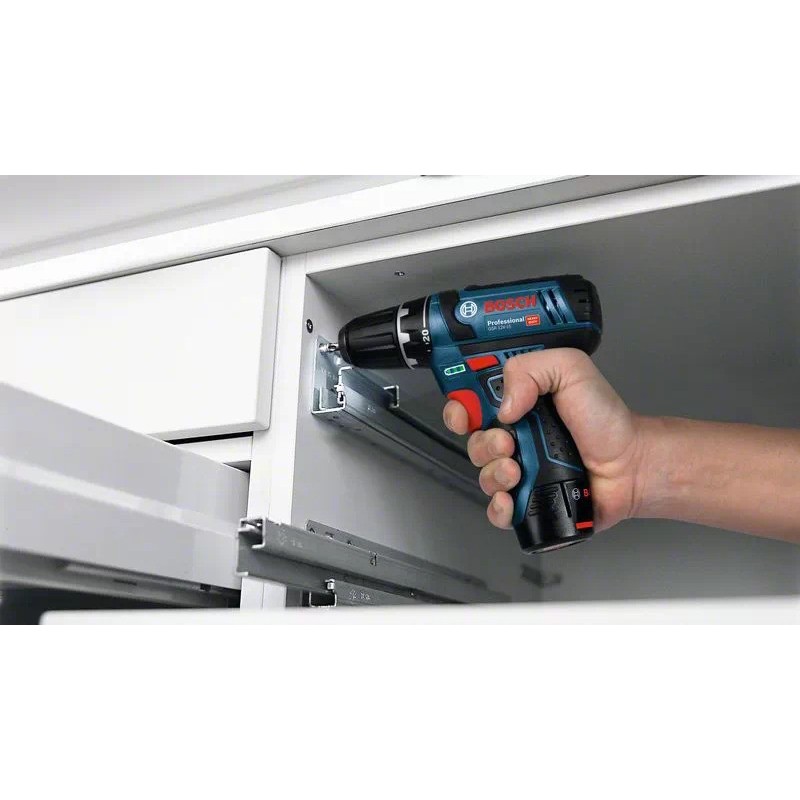 Bosch Akku-Bohrschrauber 12 V Li-Ion 1300 Giri min Nero, Blu, Rosso