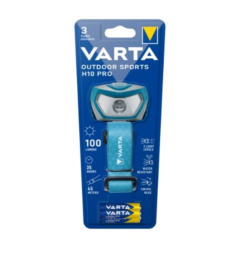 Varta 16650 101 421 Taschenlampe Aqua-Farbe Stirnband-Taschenlampe LED