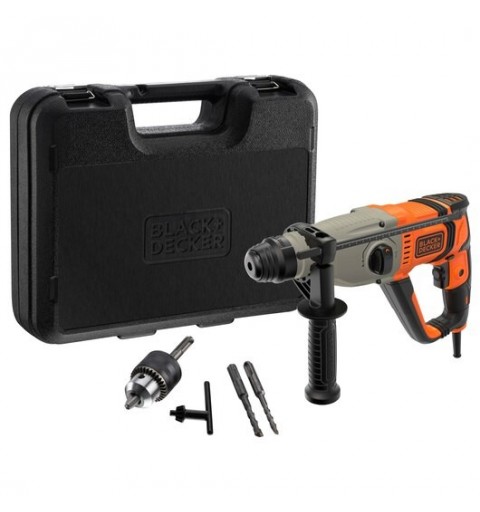 Black & Decker BEHS02K-QS perceuse 1200 tr min SDS Plus Gris, Orange