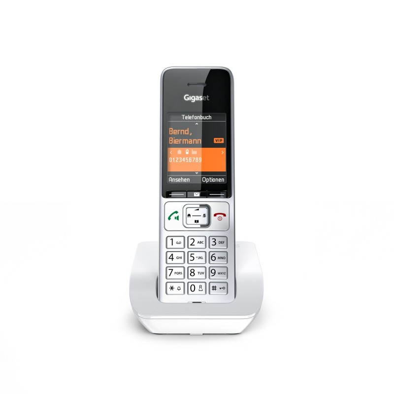 Gigaset Comfort 501 Telefono DECT Identificatore di chiamata Argento, Bianco