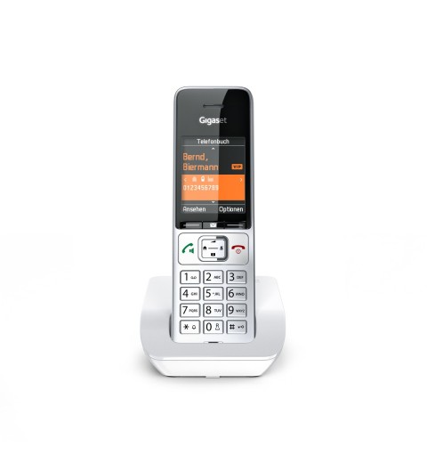 Gigaset Comfort 501 Telefono DECT Identificatore di chiamata Argento, Bianco