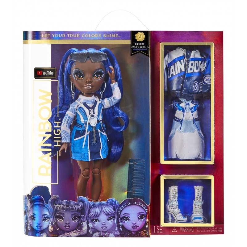 Rainbow High CORE Fashion Doll- Coco Vanderbalt (Cobalt)