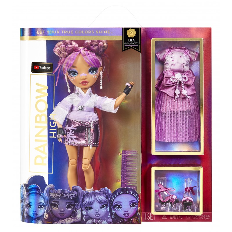 Rainbow High CORE Fashion Doll- Lila Tamamoto (Mauve)