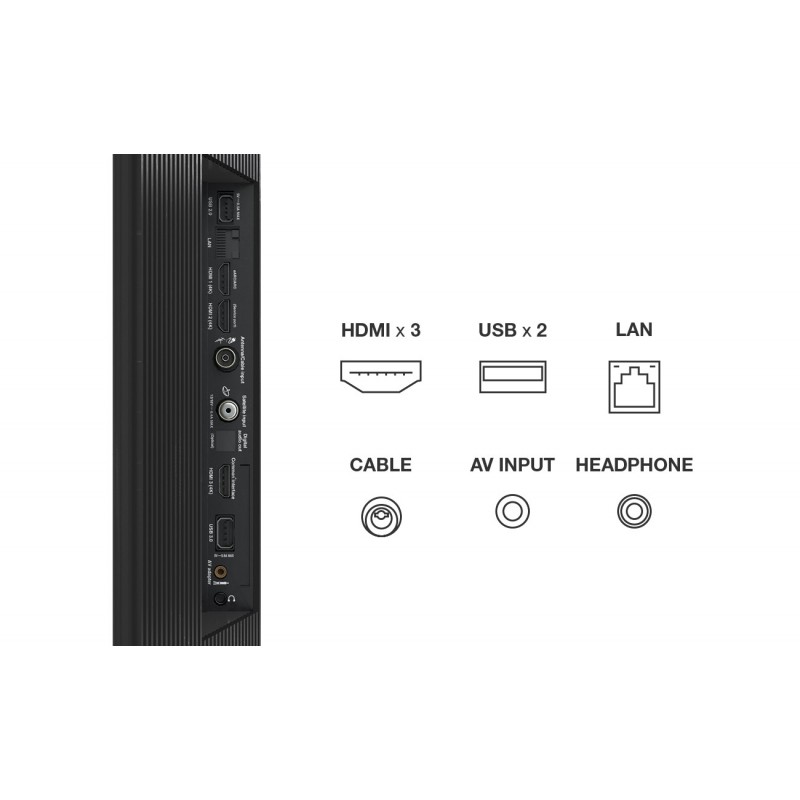 TCL Serie C63 QLED 50" 50C635 audio Onkyo Google TV 2022