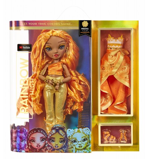 Rainbow High CORE Fashion Doll- Meena Fleur (Saffron)