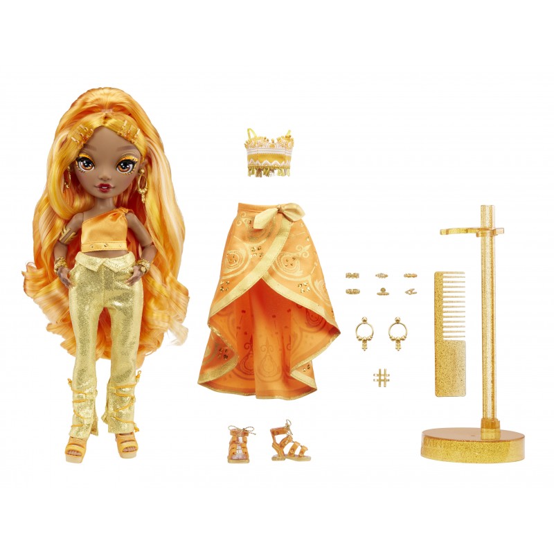 Rainbow High CORE Fashion Doll- Meena Fleur (Saffron)