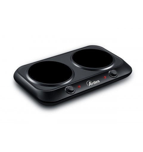 Ardes AR1F402 hob Black Countertop Ceramic 2 zone(s)