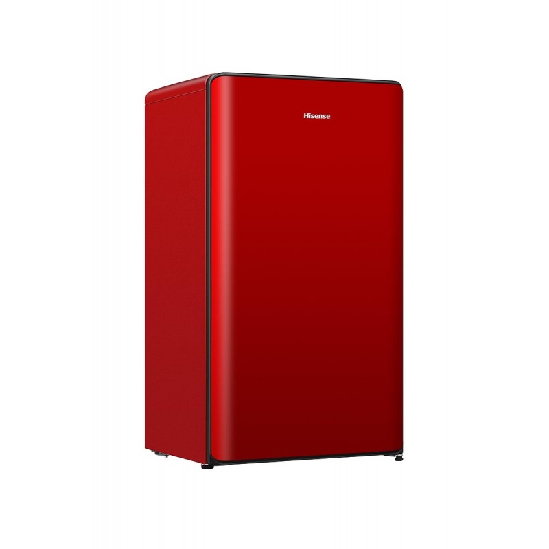 Hisense RR106D4CRF combi-fridge Freestanding 82 L F Red