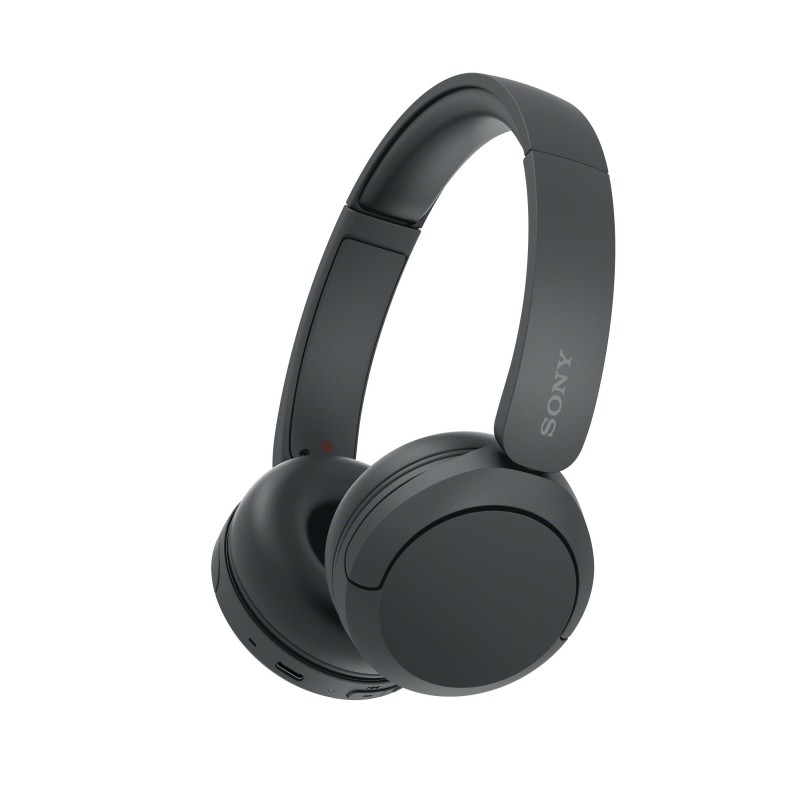 Sony Cuffie Bluetooth wireless WH-CH520 - Durata della batteria fino a 50 ore con ricarica rapida, stile on-ear - Nero