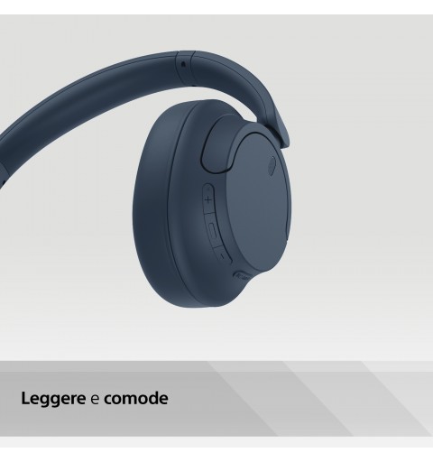 Sony WH-CH720 Auricolare Con cavo e senza cavo A Padiglione Musica e Chiamate USB tipo-C Bluetooth Blu