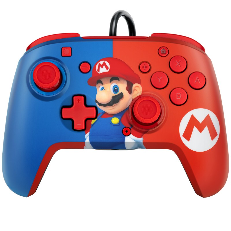 PDP Mario REMATCH Azul, Rojo USB Gamepad Nintendo Switch, Nintendo Switch OLED