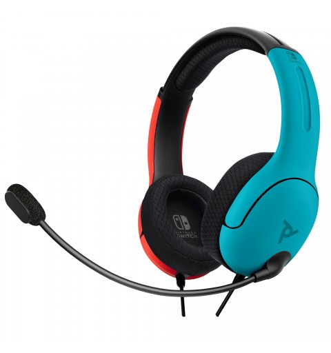 PDP LVL40 Casque Avec fil Arceau Jouer Noir, Bleu, Rouge