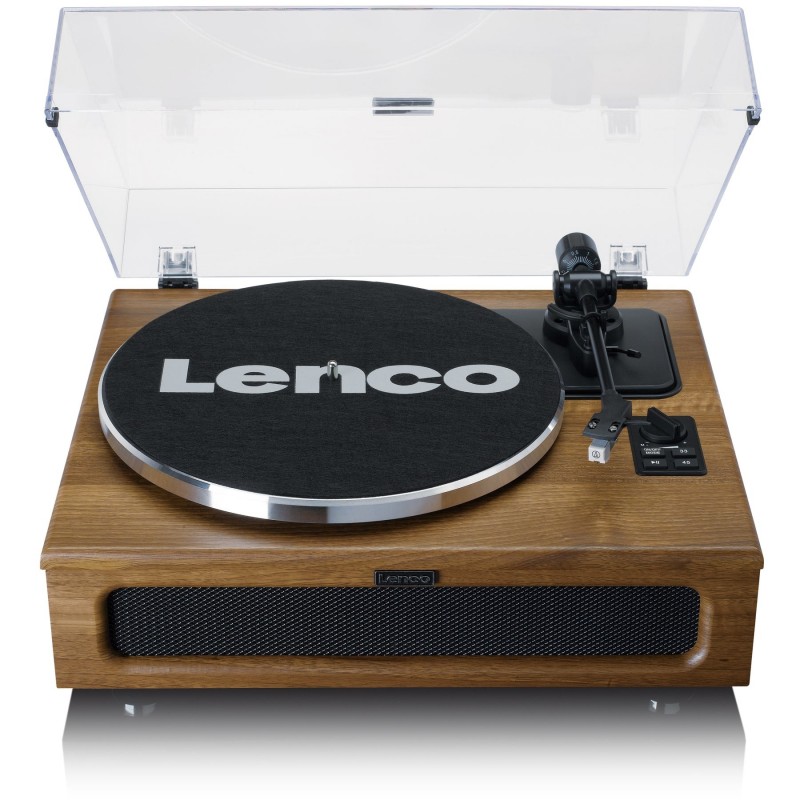 Lenco LS-410WA Plattenspieler Audio-Plattenspieler mit Riemenantrieb Braun