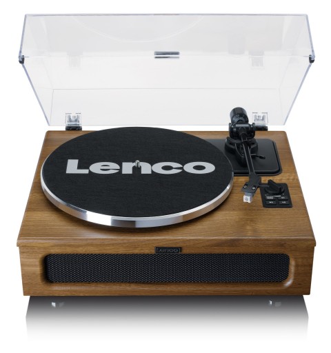 Lenco LS-410WA platine Tourne-disque entraîné par courroie Marron