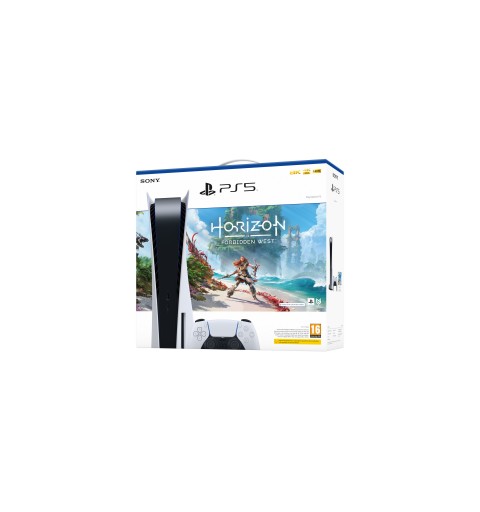 Sony PlayStation 5 Standard + Horizon Forbidden West 825 GB WLAN Schwarz, Weiß