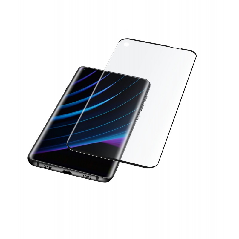 Cellularline Impact Glass Curved - Oppo Find X5 5G Vetro temperato curvo, resistente e ultra sottile Nero.Trasparente