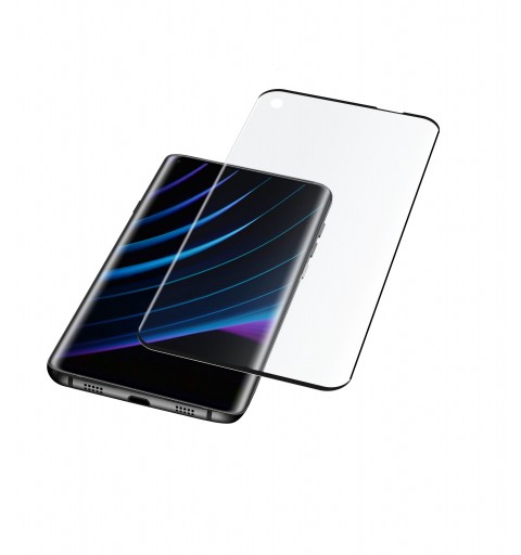 Cellularline Impact Glass Curved - Oppo Find X5 5G Vetro temperato curvo, resistente e ultra sottile Nero.Trasparente