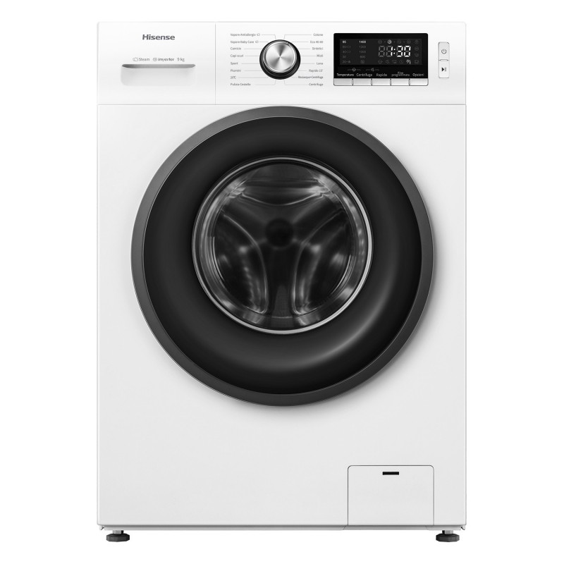 Hisense WFKV9014EVM lavadora Carga frontal 9 kg 1400 RPM C Blanco
