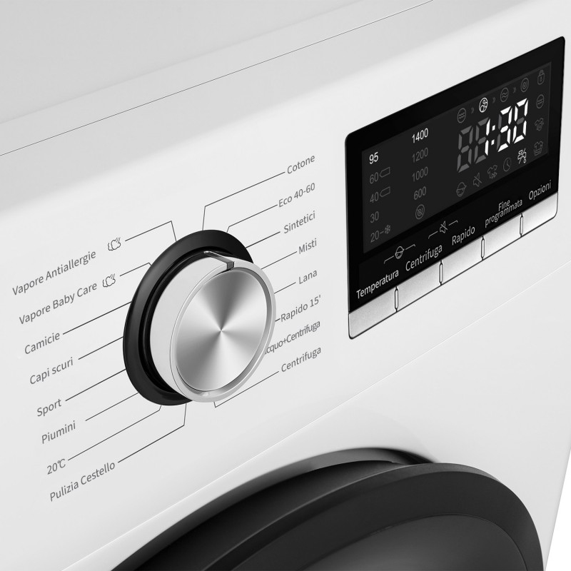 Hisense WFKV9014EVM lavadora Carga frontal 9 kg 1400 RPM C Blanco