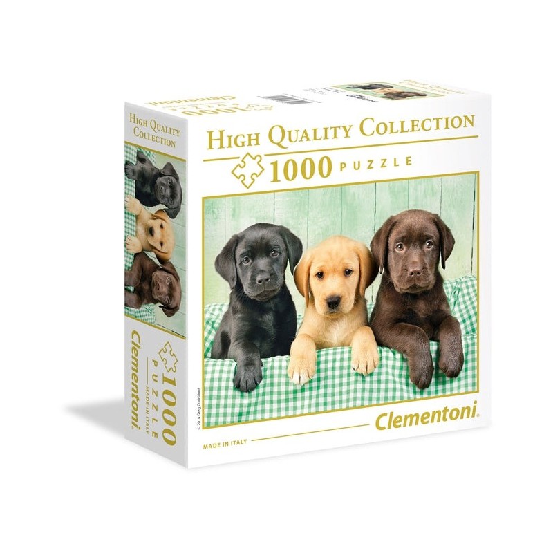 Clementoni Three Labrador Jeu de puzzle 1000 pièce(s) Animaux