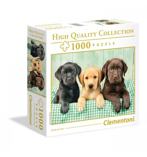 Clementoni Three Labrador Jeu de puzzle 1000 pièce(s) Animaux