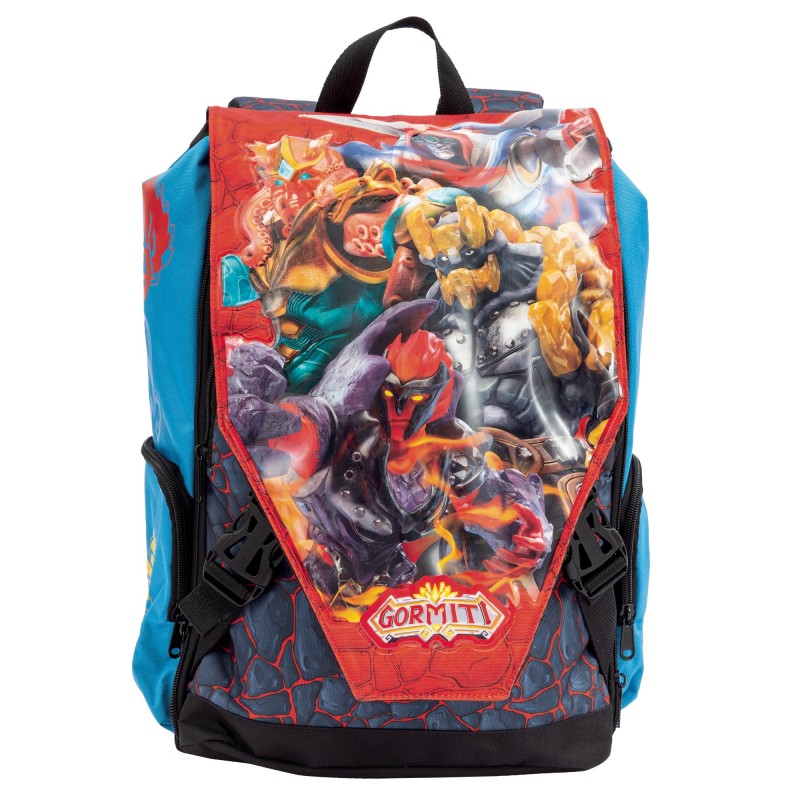 Gormiti 8056379129714 sac à dos Cartable sac à dos Multicolore Polyester