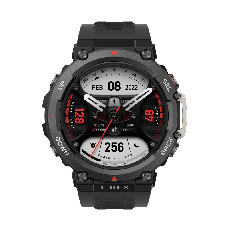 Amazfit T-Rex 2 3.53 cm (1.39") AMOLED 47 mm Black GPS (satellite)