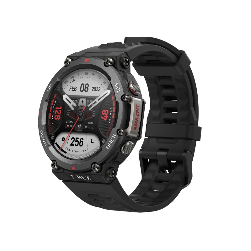 Amazfit T-Rex 2 3.53 cm (1.39") AMOLED 47 mm Black GPS (satellite)