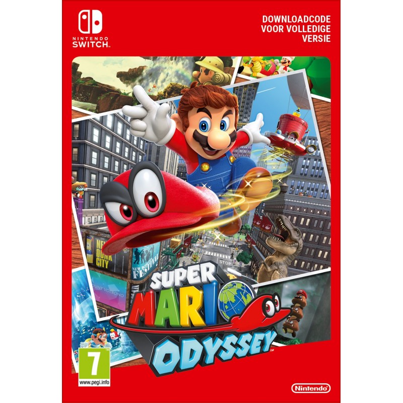 Nintendo Switch + Super Mario Odyssey console da gioco portatile 15,8 cm (6.2") 32 GB Touch screen Wi-Fi Grigio, Rosso