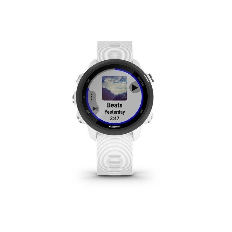 Garmin Forerunner 245 Music 3,05 cm (1.2") MIP 30 mm Noir, Blanc GPS (satellite)