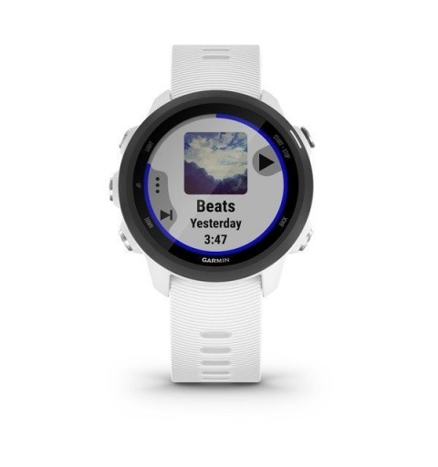 Garmin Forerunner 245 Music 3,05 cm (1.2") MIP 30 mm Noir, Blanc GPS (satellite)