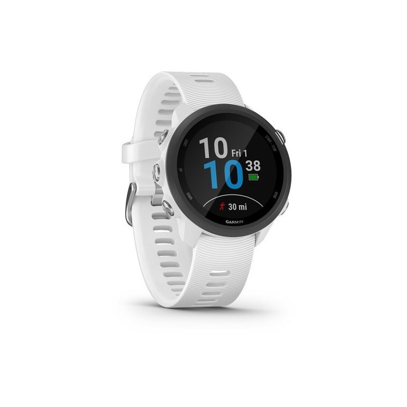 Garmin Forerunner 245 Music 3,05 cm (1.2") MIP 30 mm Noir, Blanc GPS (satellite)