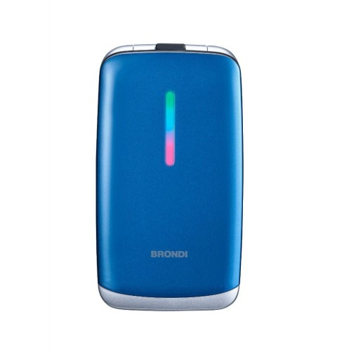 Brondi Contender 7,62 cm (3") Blu, Metallico Telefono per anziani
