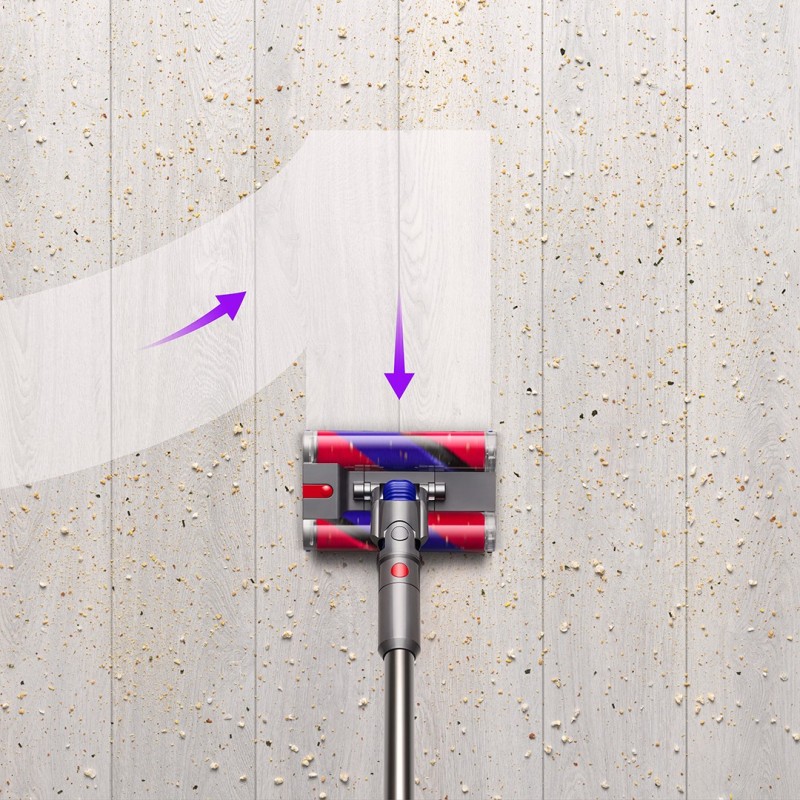 Dyson Omni-Glide Blu, Grigio, Rosso Senza sacchetto