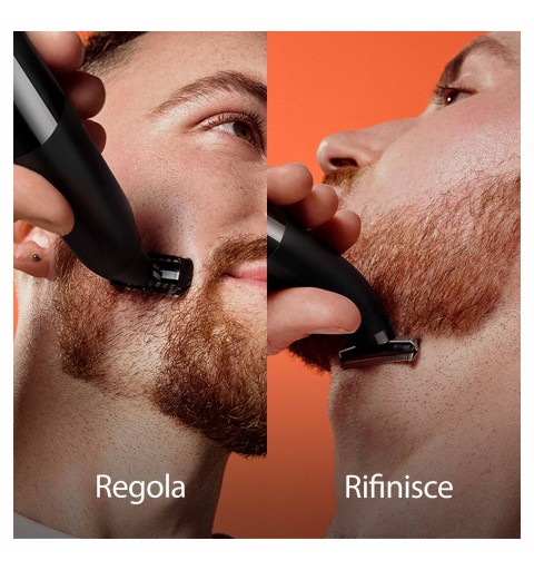 Braun Regolabarba Uomo e Rasoio Elettrico Barba Series X, Con Innovativa Lama 4D E Protezione SkinShield, Testina Flessibile A