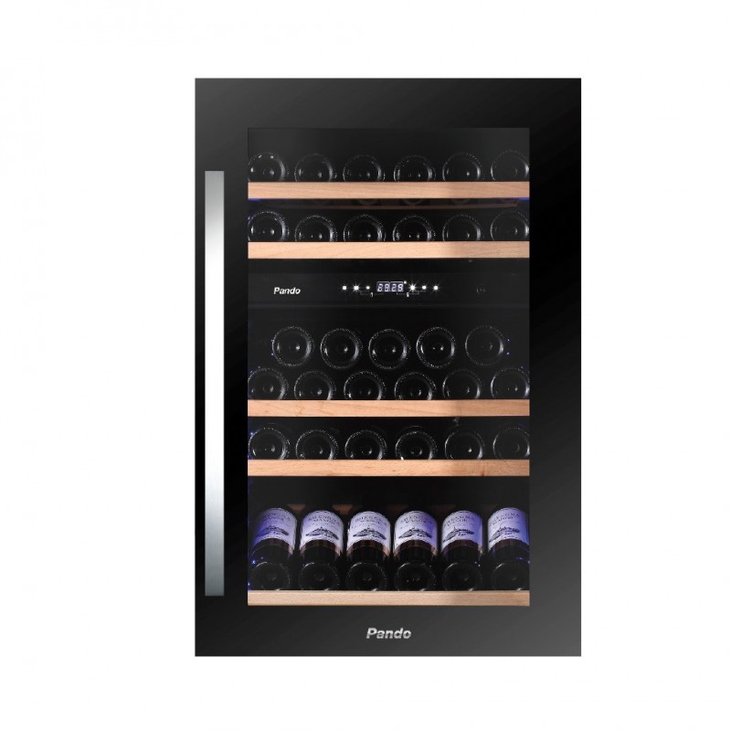 Pando PVMAV 88-49CRL refroidisseur à vin Refroidisseur de vin compresseur Intégré (placement) Noir 49 bouteille(s)