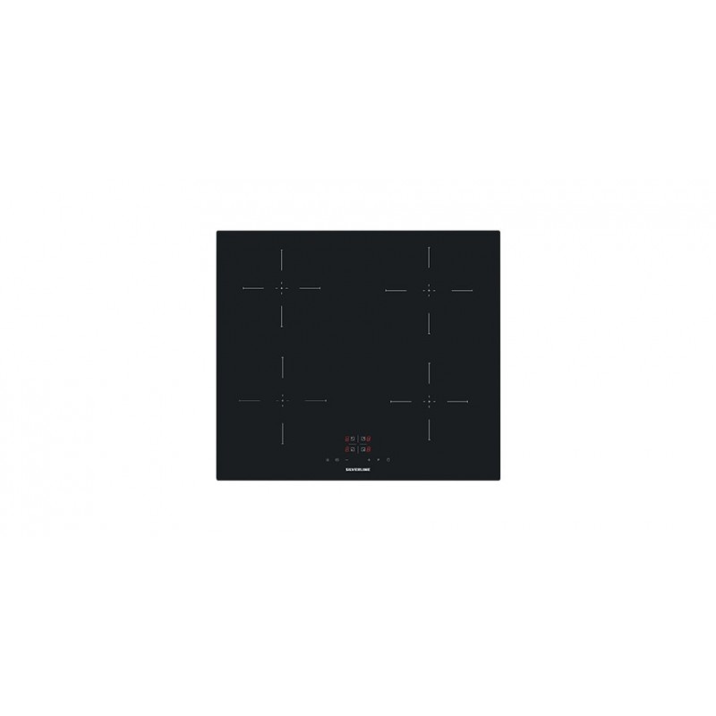 Silverline IH5445B01 plaque Noir Intégré (placement) 59 cm Plaque avec zone à induction 4 zone(s)