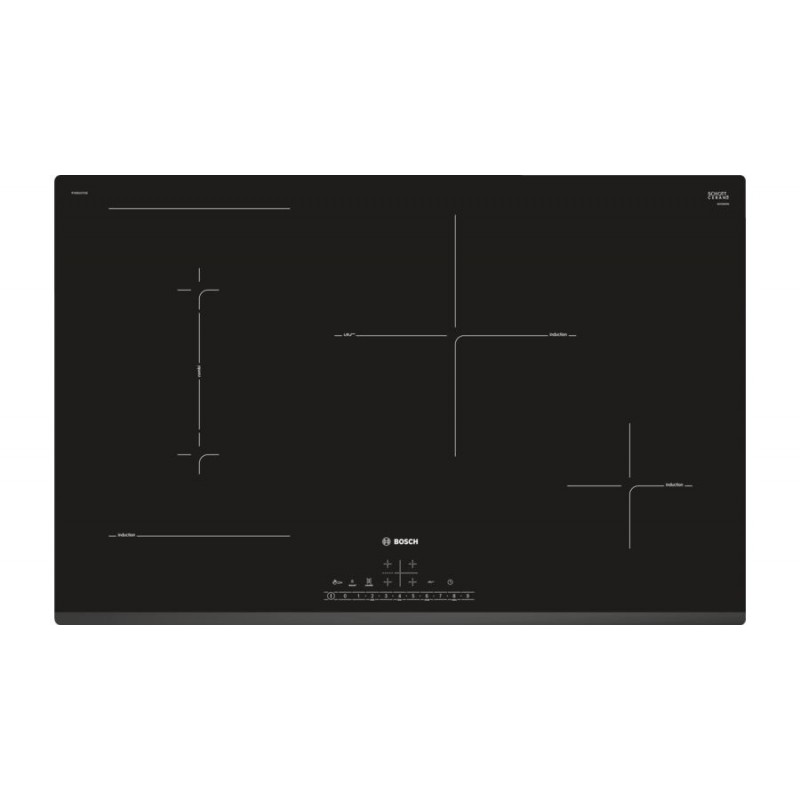 Bosch Serie 6 PVS831FC5E plaque Noir Intégré (placement) Plaque avec zone à induction 4 zone(s)