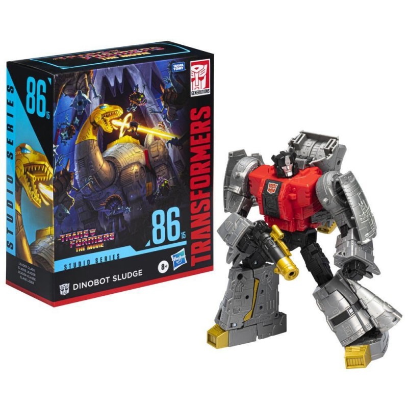 Hasbro Transformers Toys Studio Series 86-15 Leader The Transformers The Movie Dinobot Sludge Action Figure, 8.5-inch