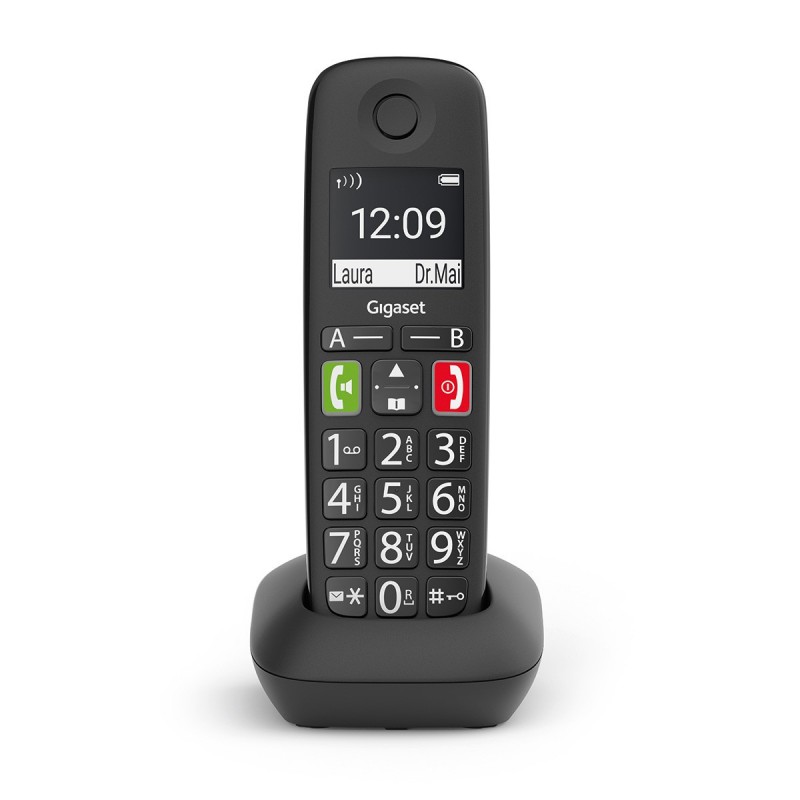 Gigaset E290HX Telefono analogico DECT Identificatore di chiamata Nero