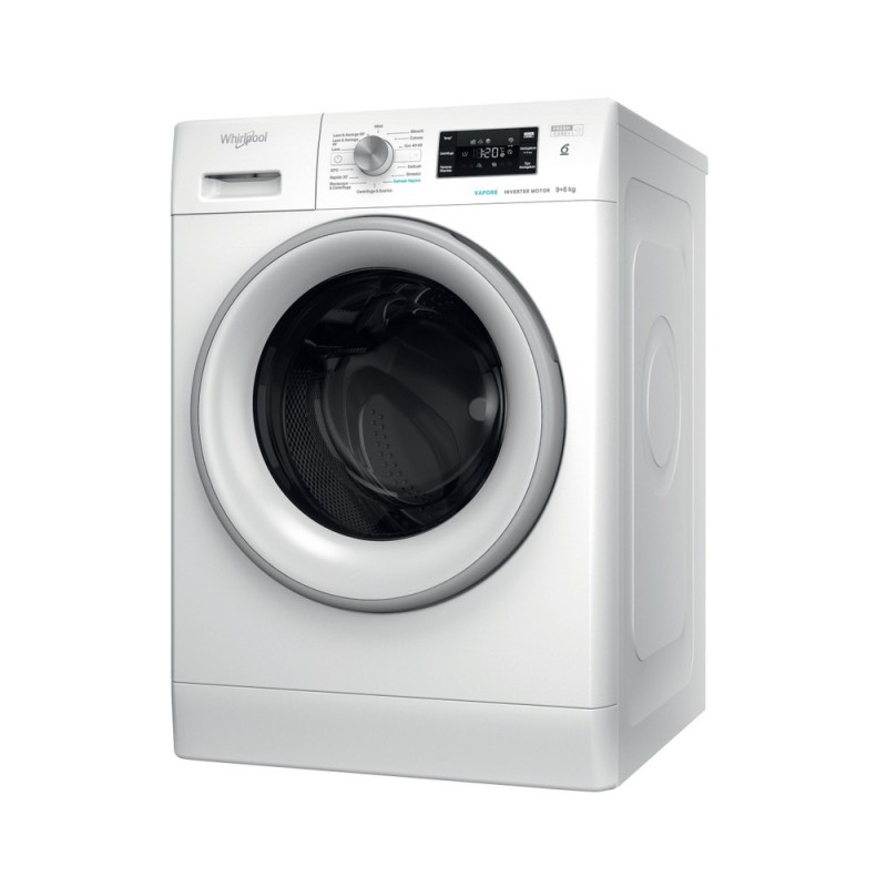 Whirlpool FFWDB 96436 SV IT machine à laver avec sèche linge Autoportante Charge avant Blanc D