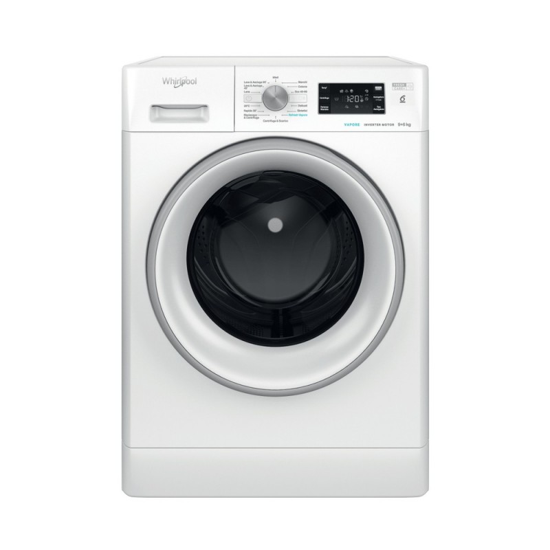 Whirlpool FFWDB 96436 SV IT lavadora-secadora Independiente Carga frontal Blanco D